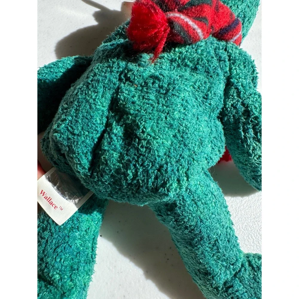 Ty Beanie Baby Wallace the Bear Green Tartan‎ Scarf 1999 Vintage Plush Toy